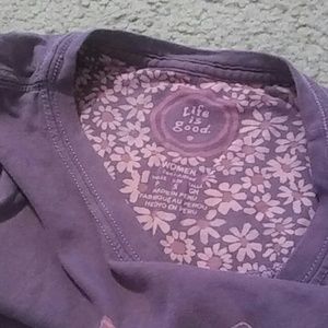 Life Is Good Tops - Life Is Good Original Purple Butterfly Shirt Life Is Good Tops - Life Is Good Original Purple Butterfly Shirt
